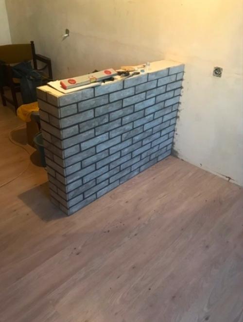 Самодельный вариант зонирования в однушке. 02