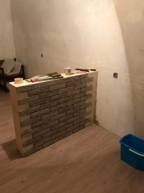 Самодельный вариант зонирования в однушке. 01