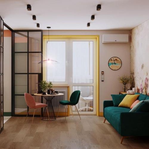 Яркий дизайн на 43 кв. 07