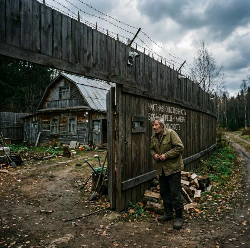55-Летний мужчина окружил дом пятиметровым забором, чтобы ни одна женщина не приблизилась к нему - он боится их до смерти. 

