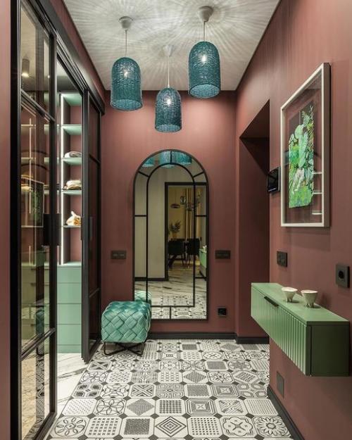 Самые вкусные сочетания цветов в холле от дизайнера Alina Gumm. 02