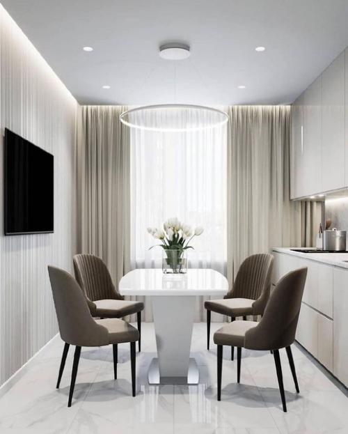 Белоснежный идеальный интерьер. 01