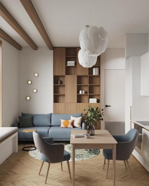 Проект квартиры площадью 48 м 2 от дизайнера Виктории новоченко. 01