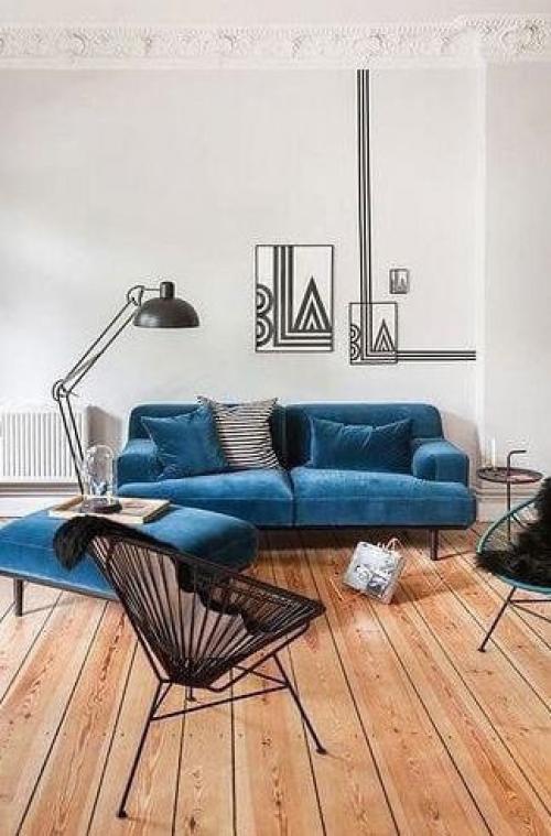 Для тех, кто сомневается, покупать синий диван или нет.