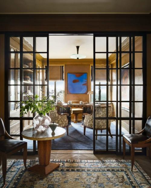 Квартира в Нью-йорке с видом на центральный парк стала современным переосмыслением ар - деко. 03